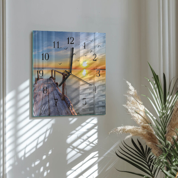 Square wall clock Pier
