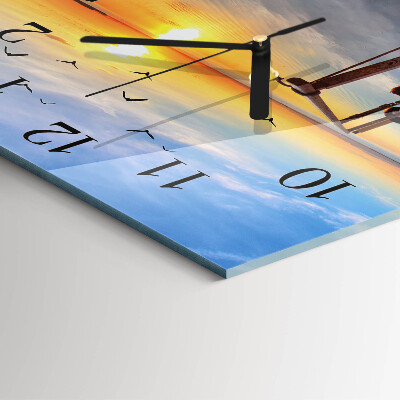 Square wall clock Pier