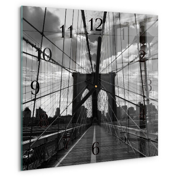 Square wall clock Bridge