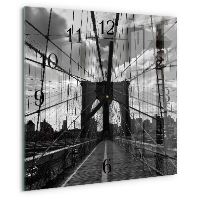 Square wall clock Bridge