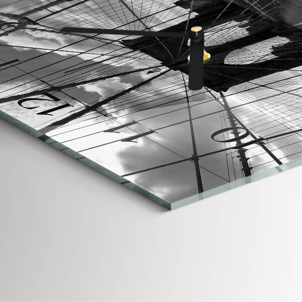 Square wall clock Bridge