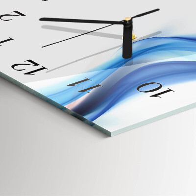Square wall clock Abstract Smoke