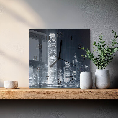 Square wall clock Horizon