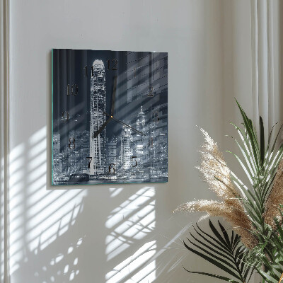 Square wall clock Horizon