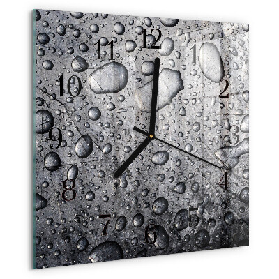 Square wall clock Drops