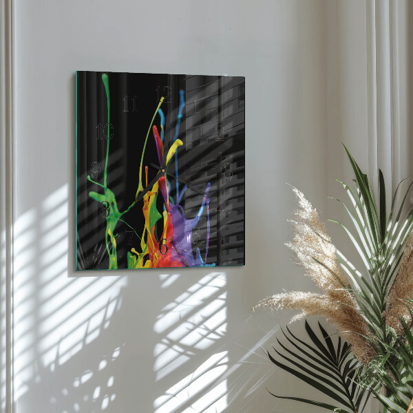 Square wall clock Color