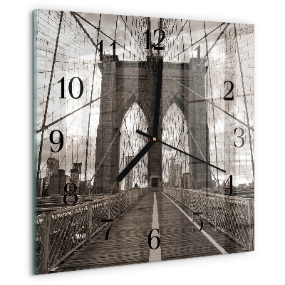 Square wall clock Bridge