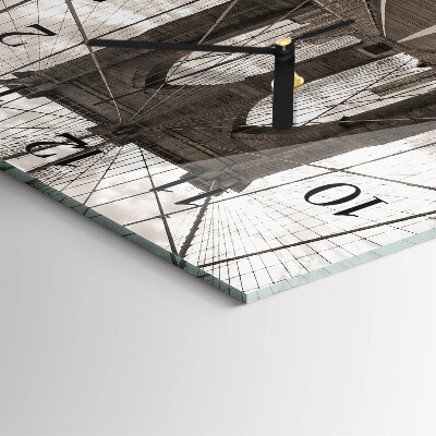 Square wall clock Bridge