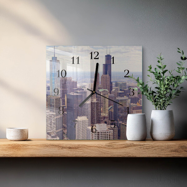 Square wall clock Horizon