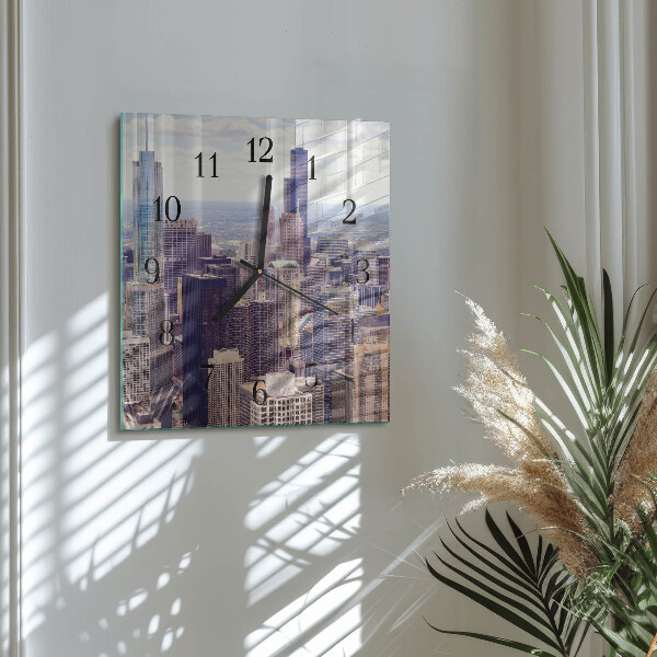 Square wall clock Horizon