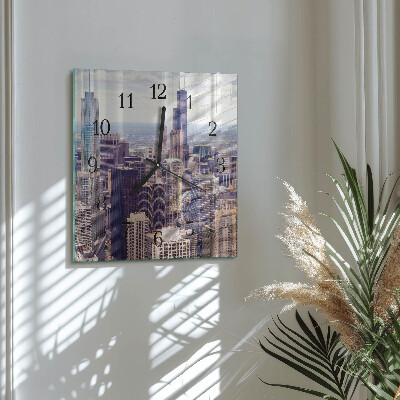 Square wall clock Horizon