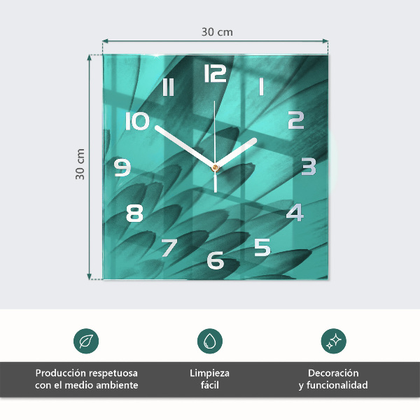 Square wall clock Sunset