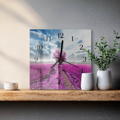 Square wall clock Field