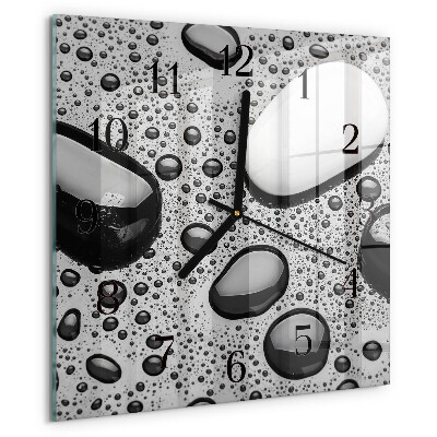 Square wall clock Stones