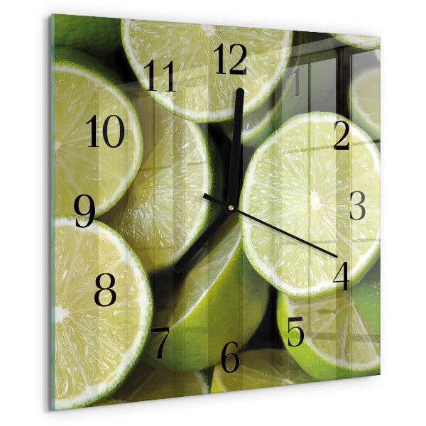 Square wall clock Calcium carbonate