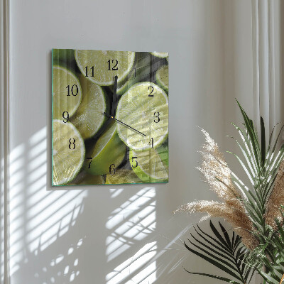 Square wall clock Calcium carbonate