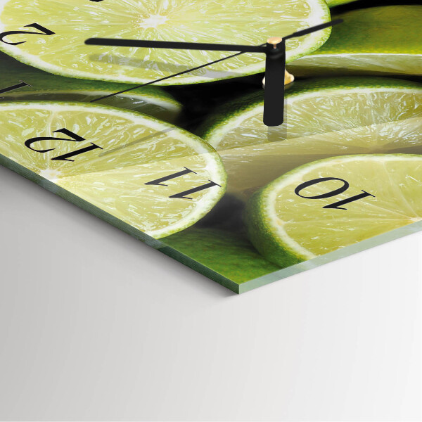 Square wall clock Calcium carbonate
