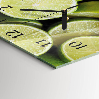 Square wall clock Calcium carbonate