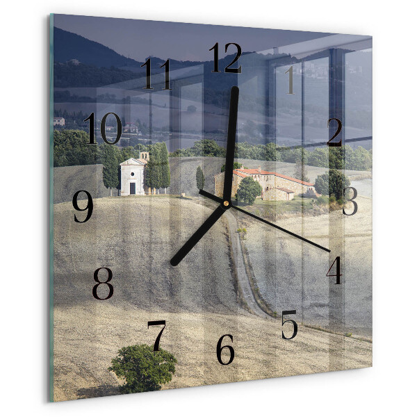 Square wall clock Landscape