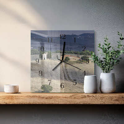 Square wall clock Landscape