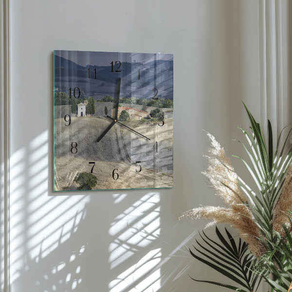 Square wall clock Landscape