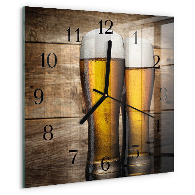 Square wall clock Beer