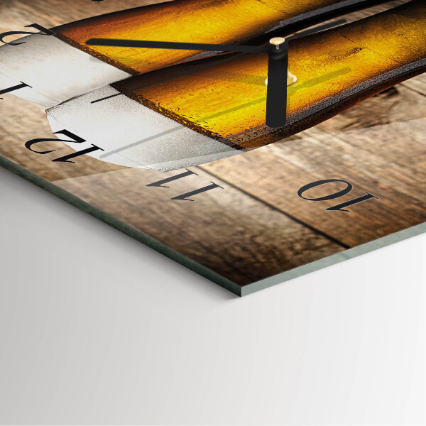 Square wall clock Beer