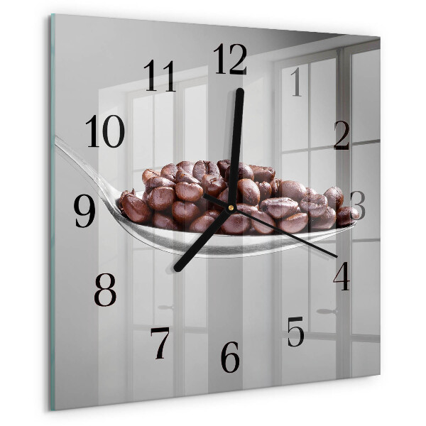 Square wall clock A Spoon of Coffee