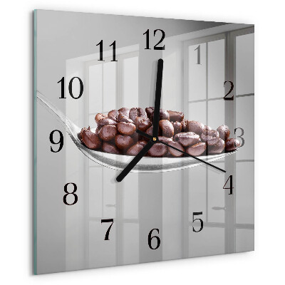 Square wall clock A Spoon of Coffee