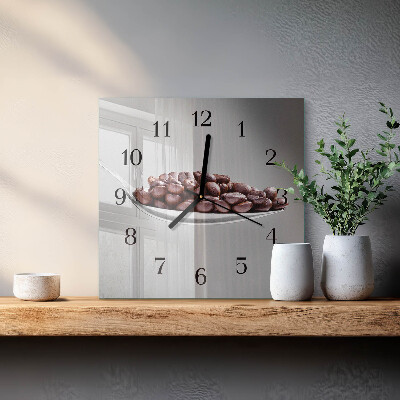 Square wall clock A Spoon of Coffee