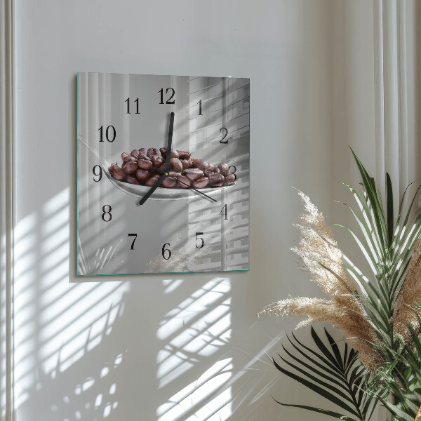 Square wall clock A Spoon of Coffee