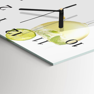 Square wall clock Calcium carbonate