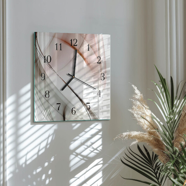 Square wall clock Abstraction
