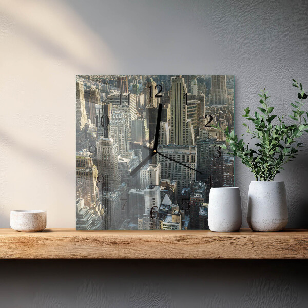 Square wall clock Horizon