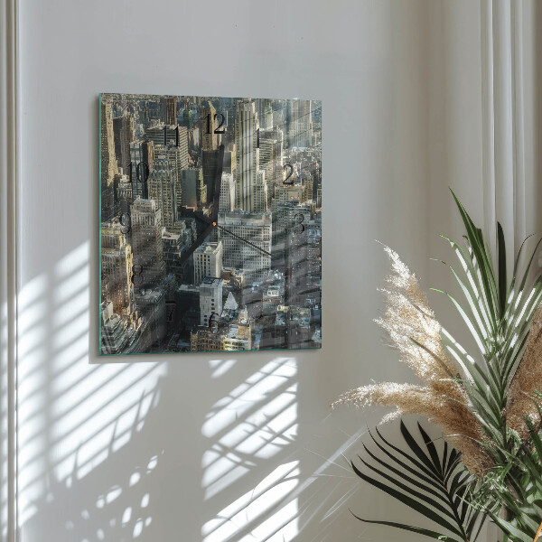 Square wall clock Horizon