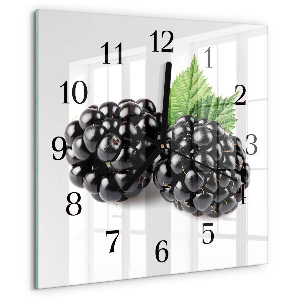 Square wall clock Blackberries