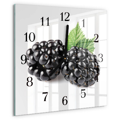 Square wall clock Blackberries