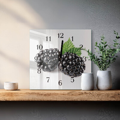 Square wall clock Blackberries