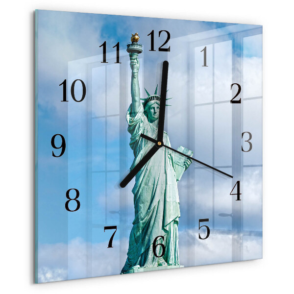 Square wall clock Statue of Liberty