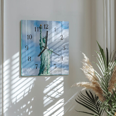 Square wall clock Statue of Liberty