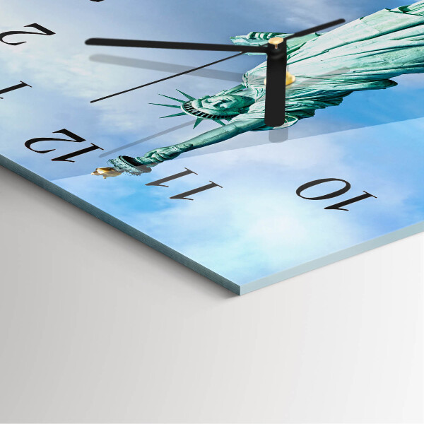 Square wall clock Statue of Liberty