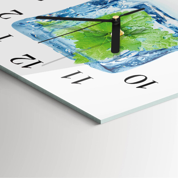 Square wall clock Ice Mint