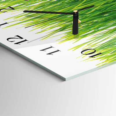 Square wall clock Grass
