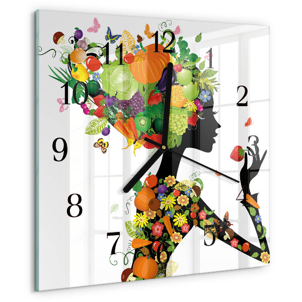 Square wall clock Piece