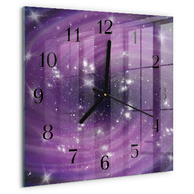 Square wall clock Abstraction