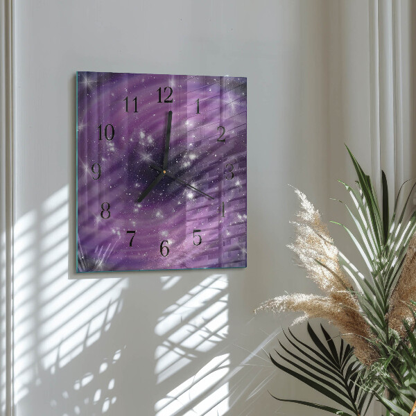 Square wall clock Abstraction