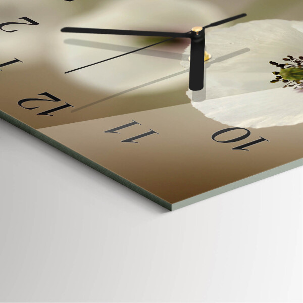 Square wall clock Poppy