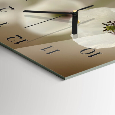 Square wall clock Poppy