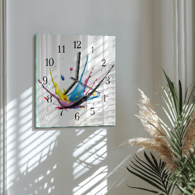 Square wall clock Color