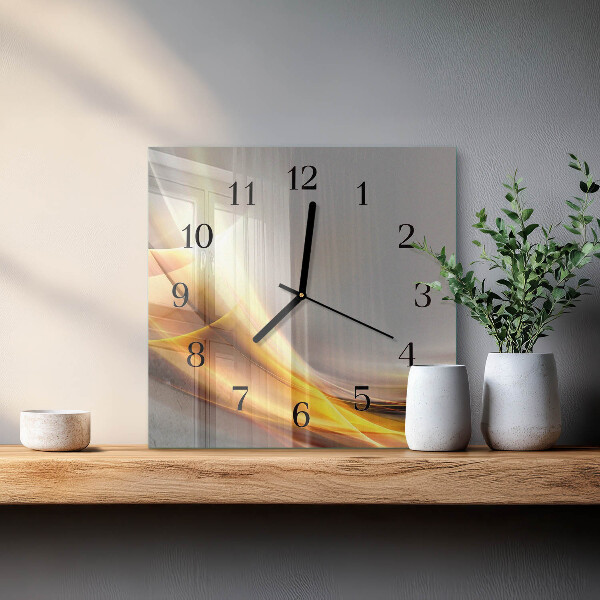 Square wall clock Abstraction